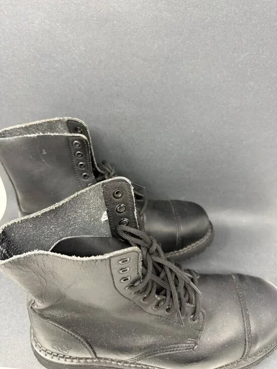 Grinders Boot Black London England Mens 12 Combat Style Boots - Picture 4 of 11